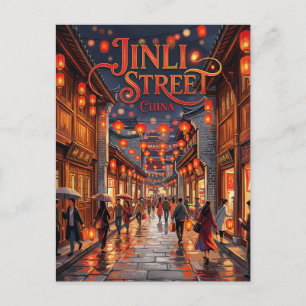 Carte Postale Rue Ancienne Jinli Chine