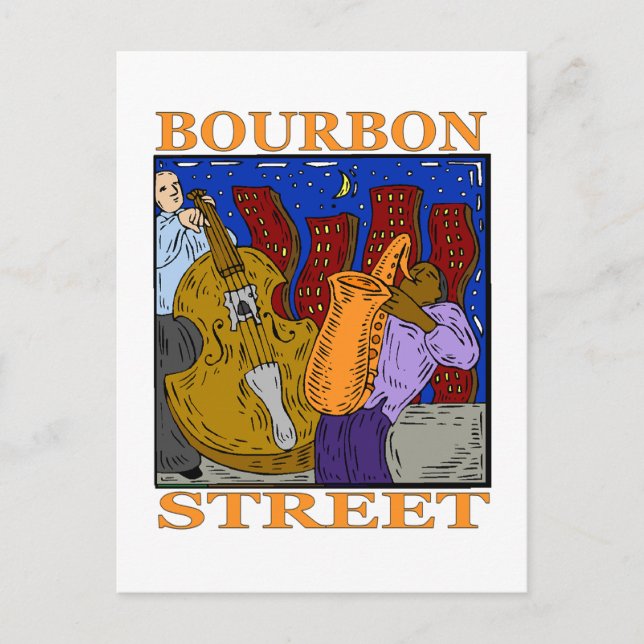 Carte Postale Rue Bourbon (Devant)
