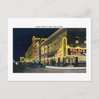 Carte Postale Rue Centre, Reno, Nevada