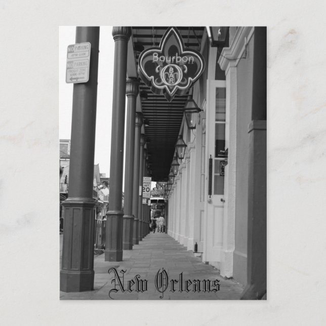 Carte Postale Rue de Bourbon (Devant)