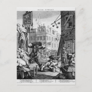 Carte Postale Rue de la Bière, 1751