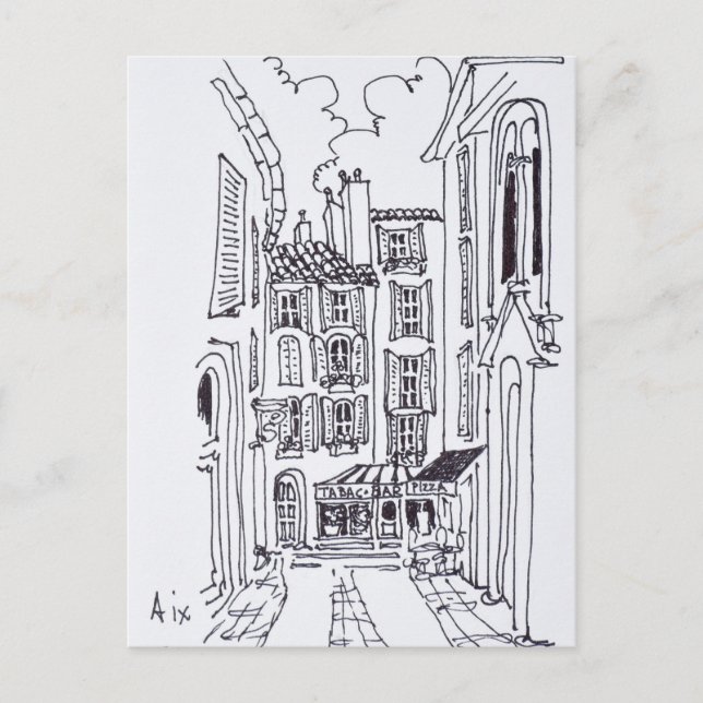 Carte Postale Rue de la Masse | Aix en Provence, France (Devant)