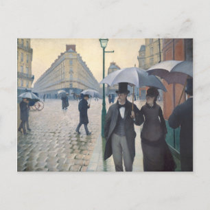 Carte Postale Rue de Paris, temps de pluie