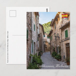 Carte Postale Rue étroite dans le village de Valldemossa - Mallo