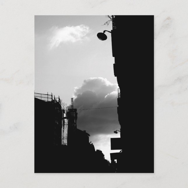 Carte Postale Rue Gassendi Paris Photographie noir blanc (Devant)