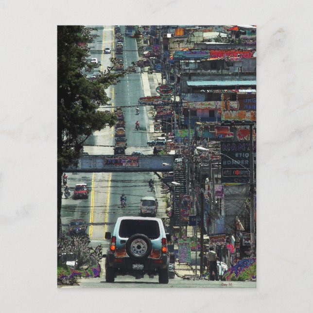 Carte Postale Rue, Guatemala (Devant)