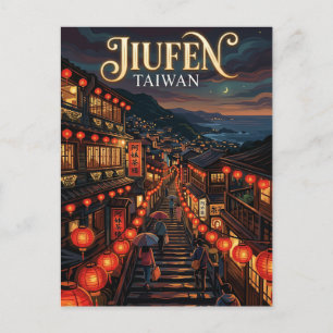 Carte Postale Rue Jiufen Ancienne Taïwan
