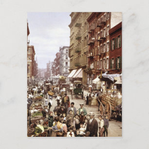 Carte Postale Rue Mulberry NYC vers 1900
