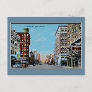 Carte Postale Rue principale vintage Joplin Missouri