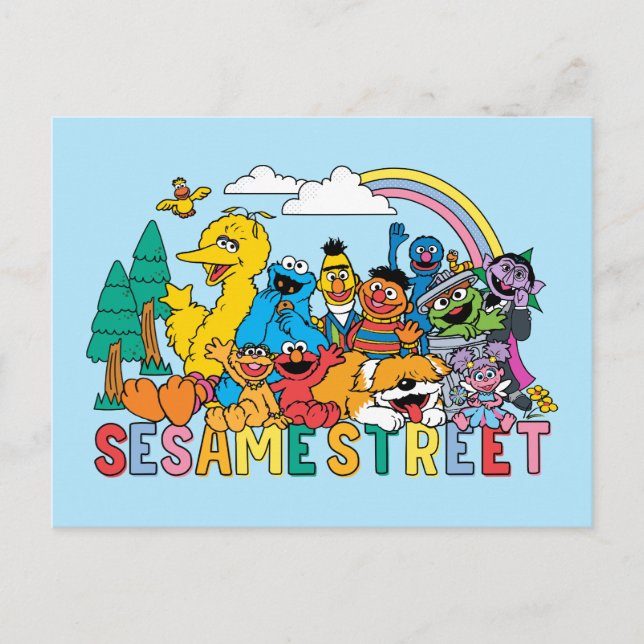 Carte Postale Rue Sésame | Rainbow Wave (Devant)