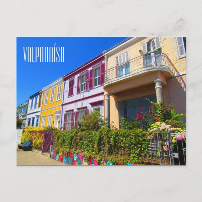 Carte Postale rue valparaíso (Devant)