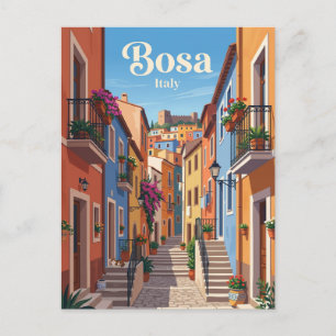 Carte Postale Ruelle à Bosa, Italie Italie