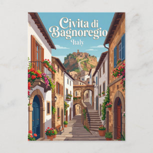 Carte Postale Ruelle à Civita di Bagnoregio Italie