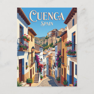 Carte Postale Ruelle à Cuenca Espagne