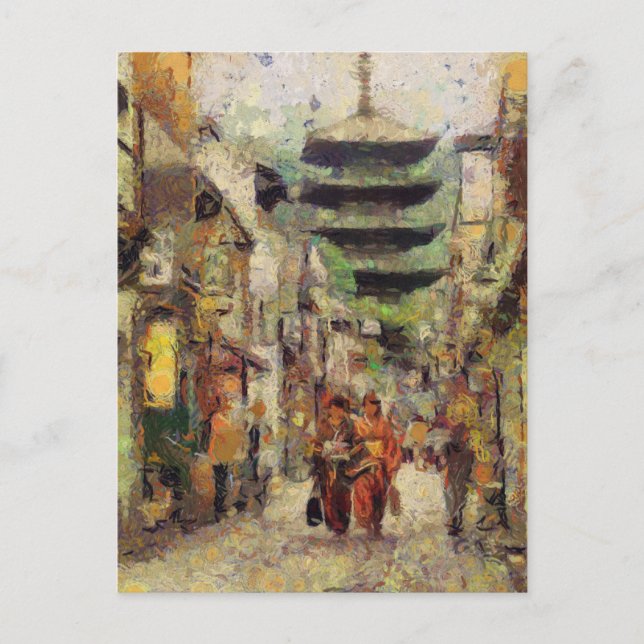 Carte Postale Rues de Kyoto (Devant)