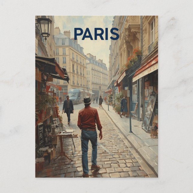 Carte Postale Rues de Paris (Devant)
