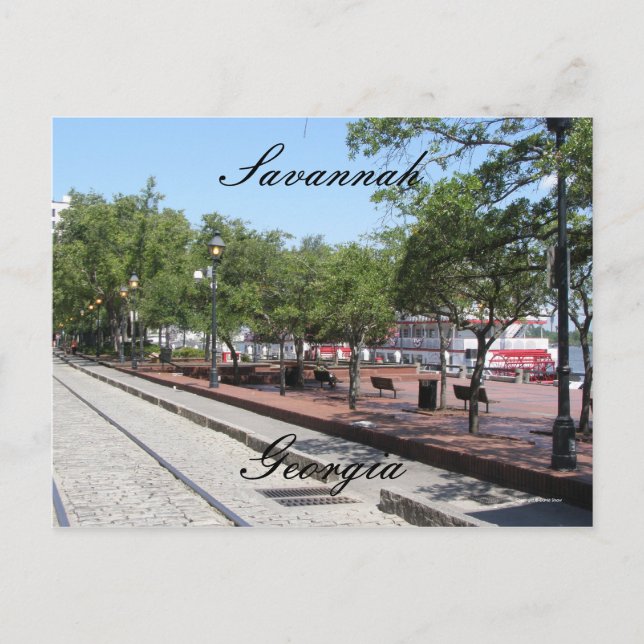 Carte Postale Rues de Savannah (Devant)