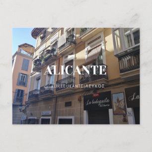 Carte postale Rues traditionnelles d'Alicante