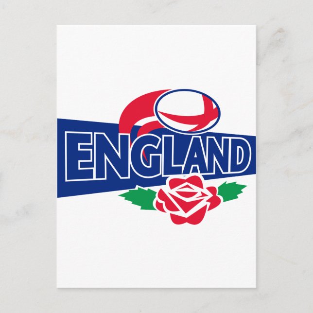 Carte Postale rugby ball anglais rose anglais (Devant)