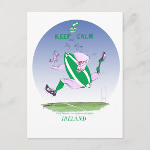 Carte Postale rugby irlandais, tony fernandes