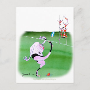 Carte Postale rugby kick, tony fernandes