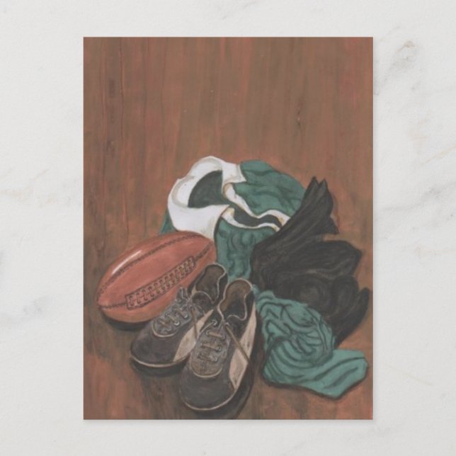 Carte Postale Rugby vintage (Devant)