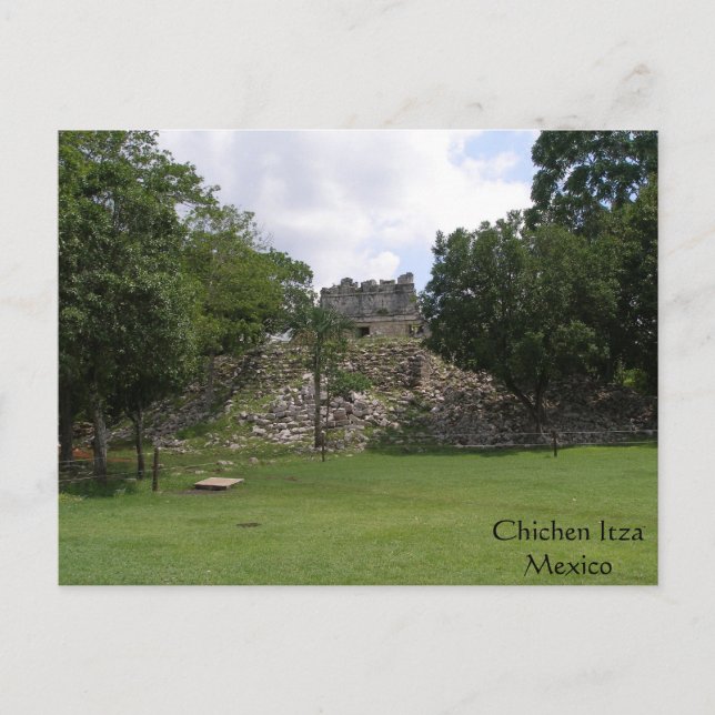 Carte Postale Ruin solitaire à Chichen Itza (Devant)
