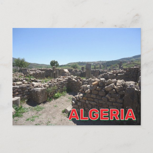 Carte Postale Ruines À Djemila, Algérie (Devant)