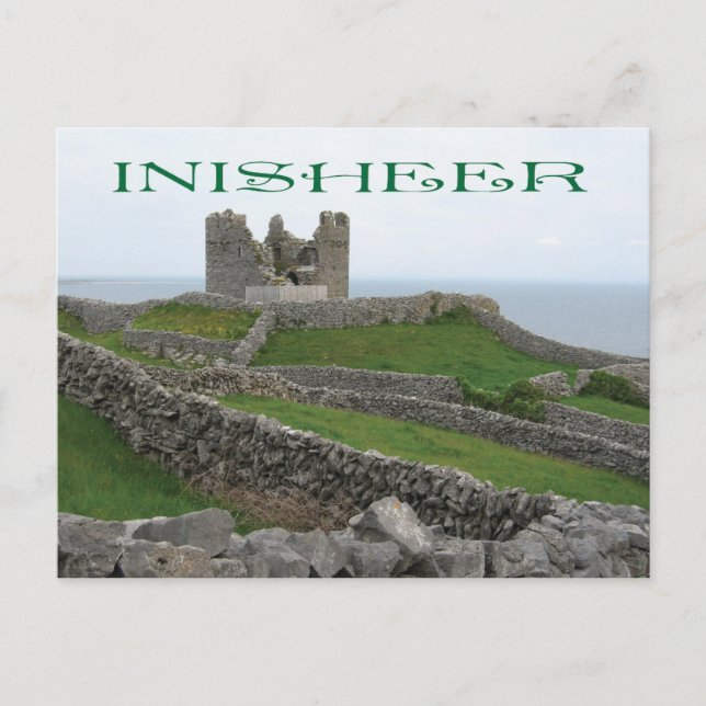 Carte Postale Ruines à Inisheer, Irlande (Devant)
