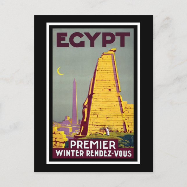 Carte Postale Ruines Antiques de l'Égypte Voyage (Devant)