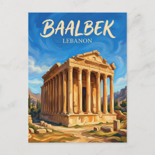 Carte Postale Ruines de Baalbek Liban