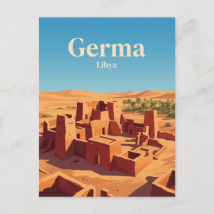 Carte Postale Ruines de la capitale des Garamantes Libye