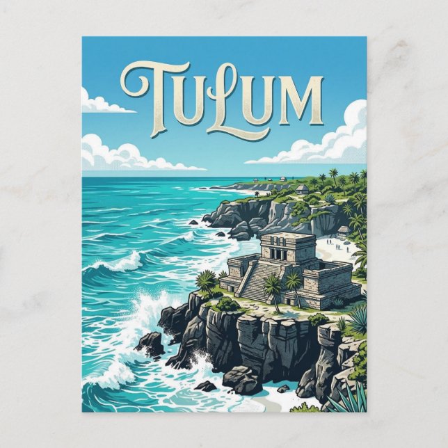 Carte Postale Ruines de Tulum (Devant)