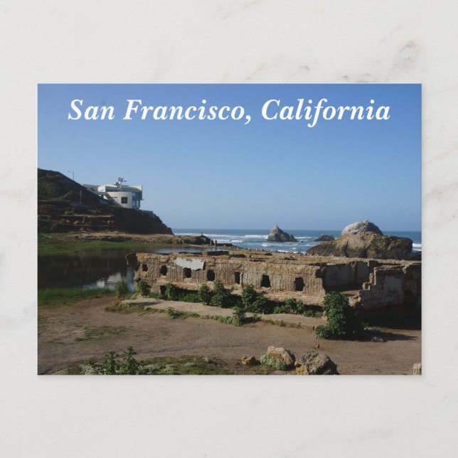 Carte Postale Ruines des bains de métro - San Francisco (Devant)
