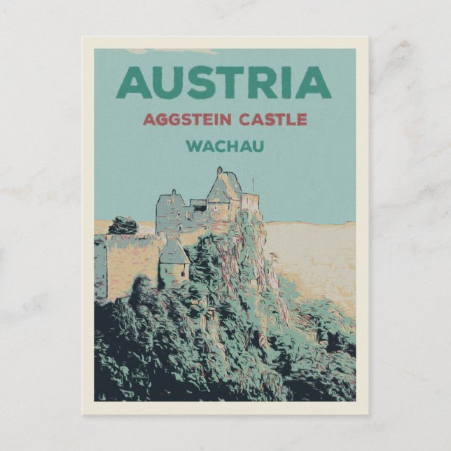Carte Postale Ruines du château d'Aggstein, Wachau, Autriche (Devant)
