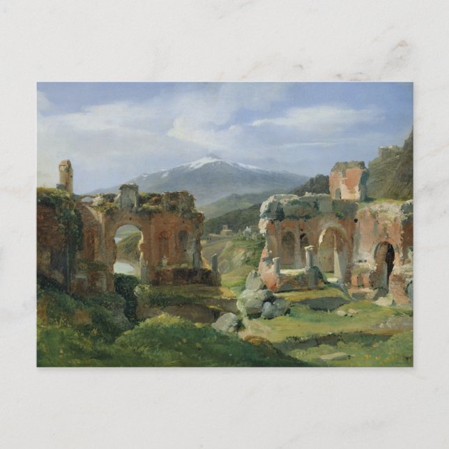 Carte Postale Ruines du Théâtre à Taormina (Devant)