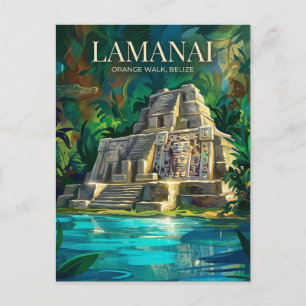 Carte Postale Ruines mayas de Lamanai au Belize