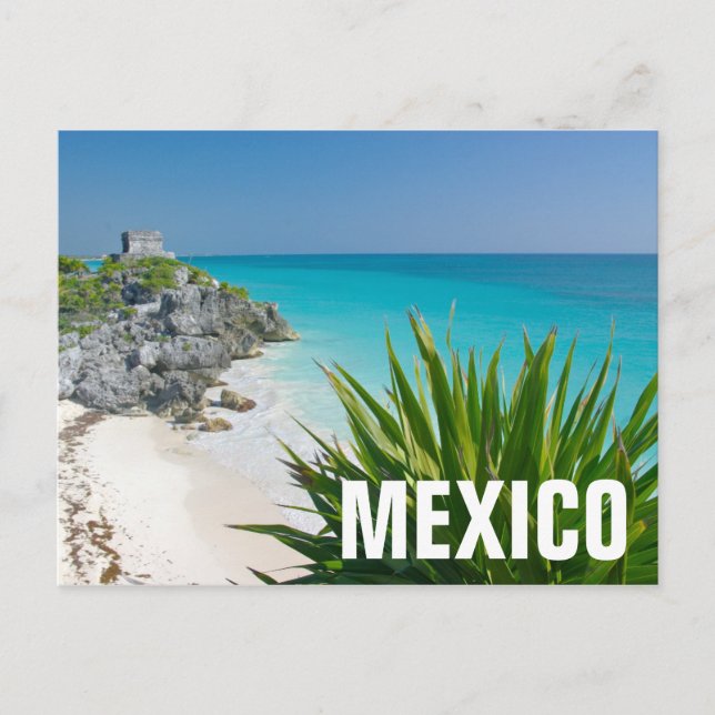 Carte Postale Ruines Mayas Sur La Plage De Tulum (Devant)