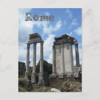 Carte Postale Ruines romaines Colonnes antiques Rome Italie Monu