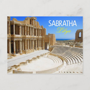 Carte Postale Ruines théâtrales de Sabratha, Libye