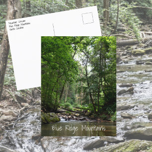 Carte Postale Ruisseau de montagne Blue Ridge Mountains NC