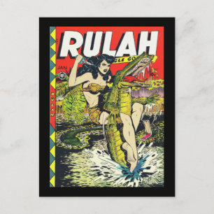 Carte Postale Rulah-Vintage Comic Book