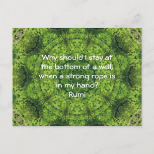Carte Postale Rumi Agir Citation Inspirante Dit