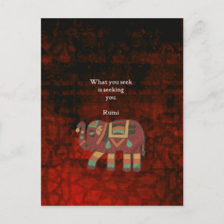 Carte Postale Rumi Inspirationnel Ce Que Vous Cherchez Citer