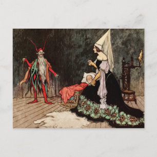 Carte Postale Rumpelstilzchen princesse conte de fées Vintages