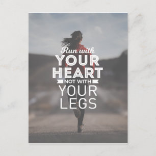 Carte Postale Run With Your Heart