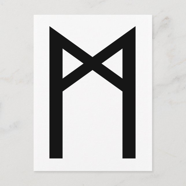 CARTE POSTALE RUNE MANNAZ (Devant)