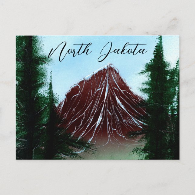 Carte Postale Runoff North Dakota Mountain (Devant)