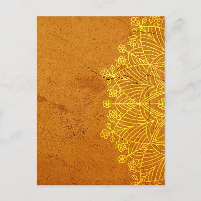 Carte Postale Rust Mandala Zen Rustic Corps Esprit esprit rustiq (Devant)