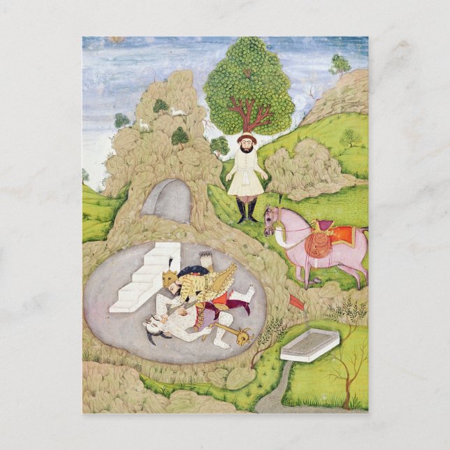 Carte Postale Rustam tuant le démon blanc (Devant)